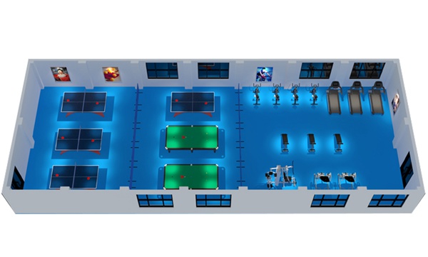 200平方健身房配置方案-广西333体育健身器材有限公司