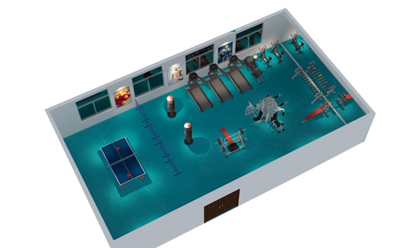 150平方健身房配置方案-广西333体育健身器材有限公司