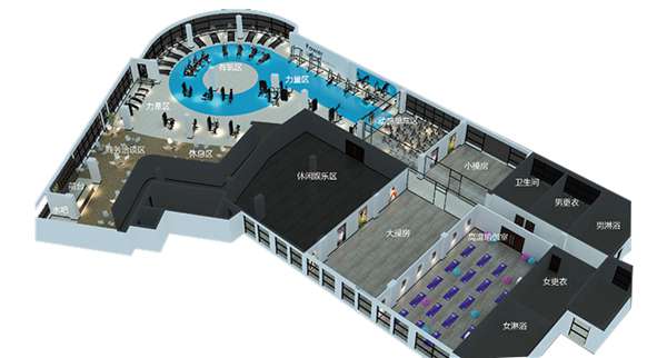 1500平方健身房配置方案-广西333体育健身器材有限公司