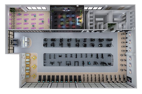 500平方健身房配置方案-广西333体育健身器材有限公司