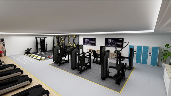 120平方健身房配置方案-广西333体育健身器材有限公司